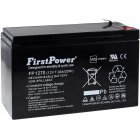 FirstPower Bly-Gel Batteri til UPS APC RBC17 7Ah 12V